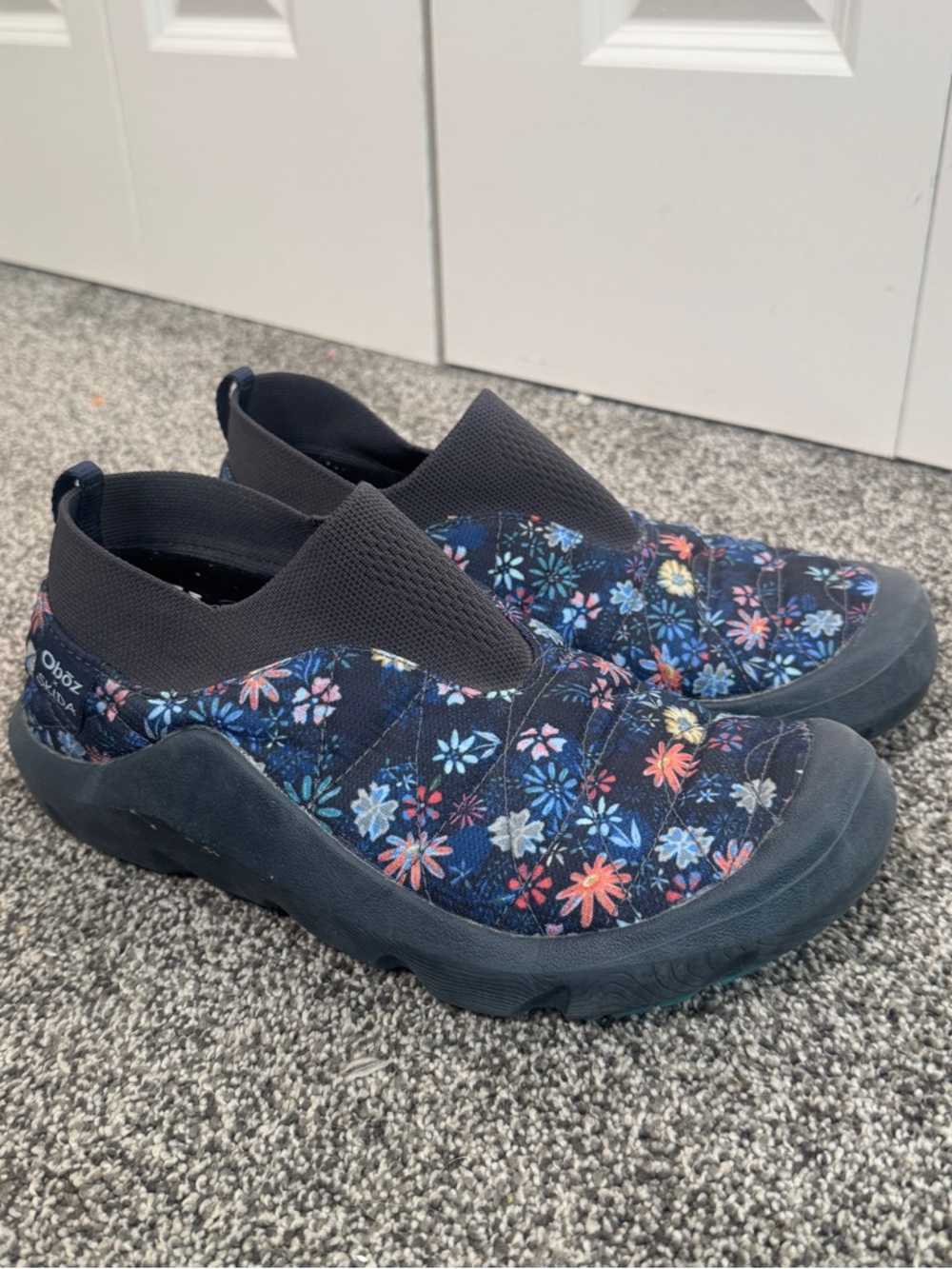 Oboz x Skida Slip On Shoes Womens 10 Floral Outdoor Comfort Casual Hiking